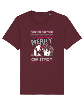 Merry Christmom Thank For Everything Burgundy