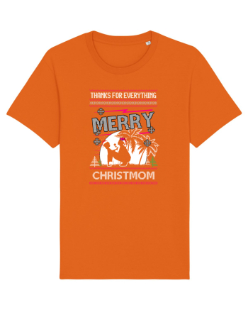 Merry Christmom Thank For Everything Bright Orange