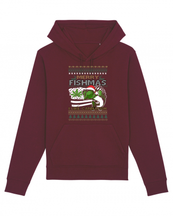 Merry Fishmas I Like Cannafish Burgundy