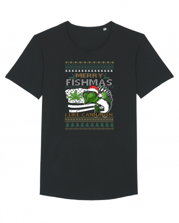 Merry Fishmas I Like Cannafish Black