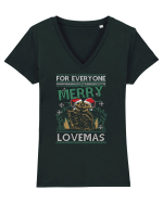 Merry Lovemas For Everyone Tricou mânecă scurtă guler V Damă Evoker