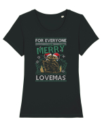 Merry Lovemas For Everyone Tricou mânecă scurtă guler larg fitted Damă Expresser