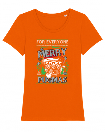 Merry Pugmas Bright Orange