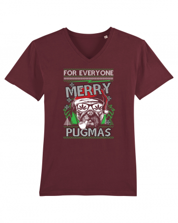 Merry Pugmas Burgundy