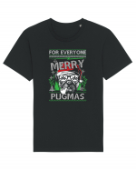 Merry Pugmas Tricou mânecă scurtă Unisex Rocker