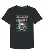 Merry Skullmas Tricou mânecă scurtă guler larg Bărbat Skater