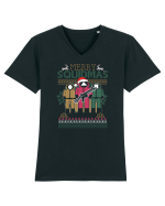 Merry Squidmas Tricou mânecă scurtă guler V Bărbat Presenter