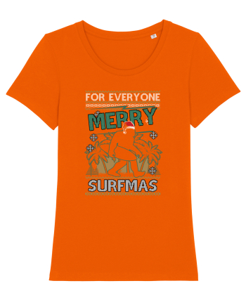 Merry surfmas For Everyone Bright Orange