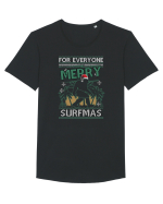 Merry surfmas For Everyone Tricou mânecă scurtă guler larg Bărbat Skater