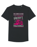 Merry Truckmas Time To Drive Tricou mânecă scurtă guler larg Bărbat Skater