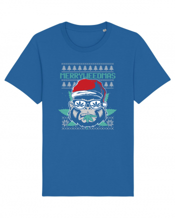 Merry Weedmas Ape Royal Blue