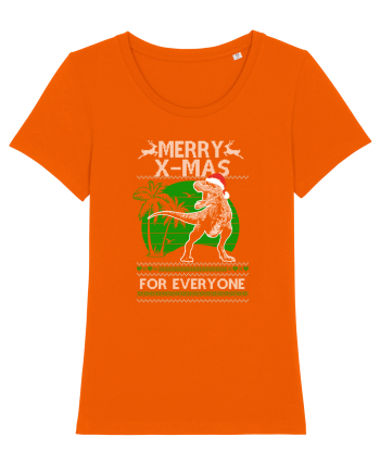 Merry X-mas For Everyone Bright Orange