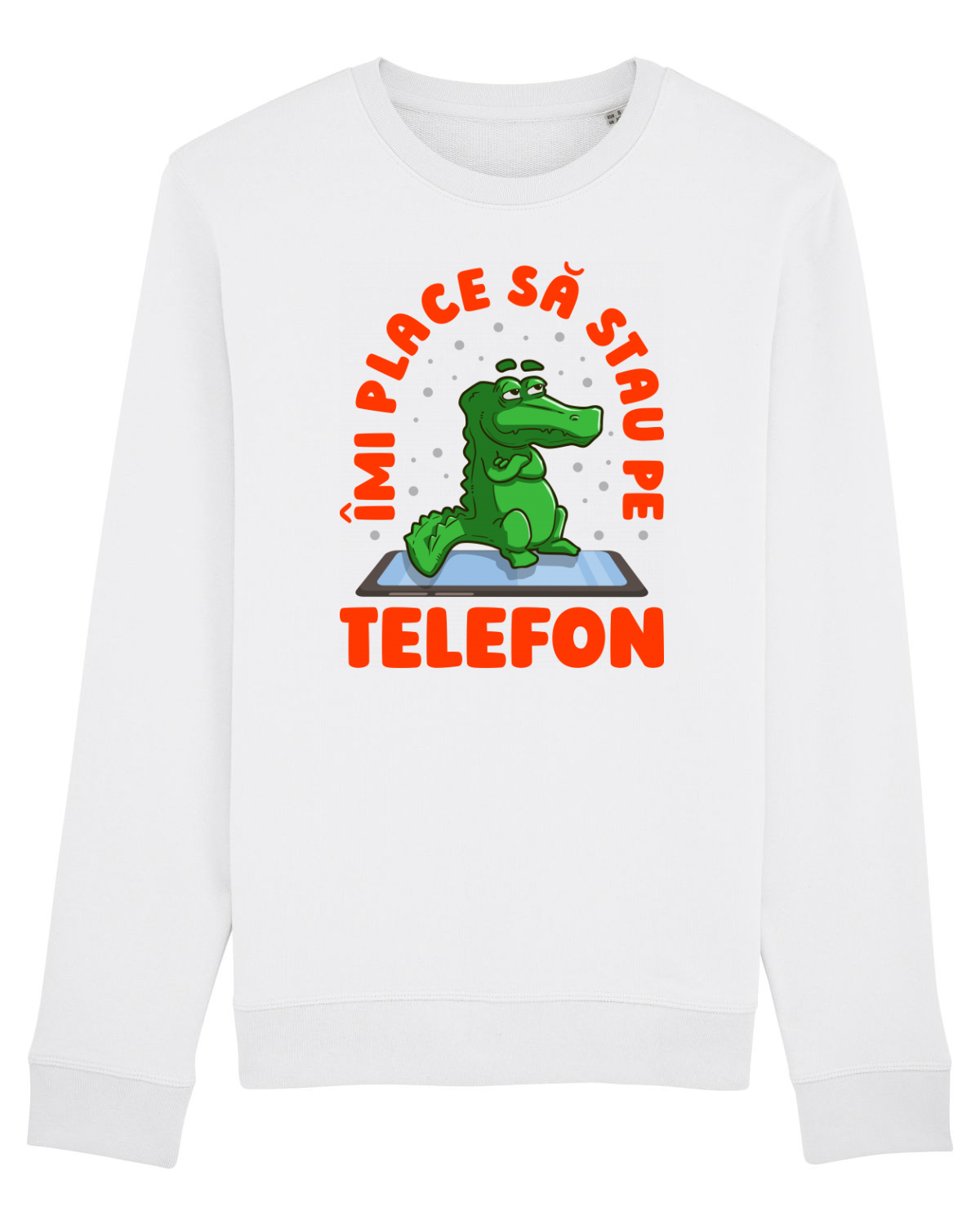 Bluză mânecă lungă Unisex Rise White
