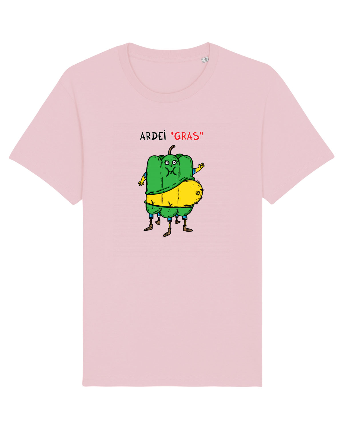 Tricou mânecă scurtă Unisex Rocker Cotton Pink