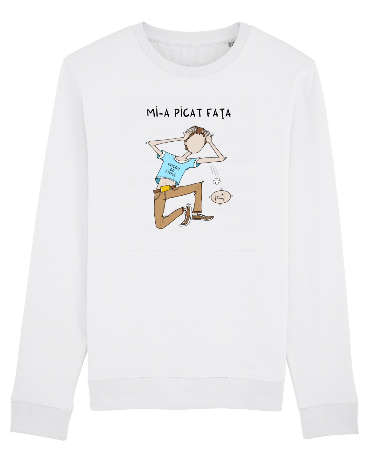 Bluză mânecă lungă Unisex Rise White
