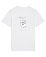 Happiness is :) 3 Tricou mânecă scurtă Unisex Rocker