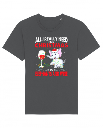 All I Really Need For Christmas Is Elephants And Wine Anthracite