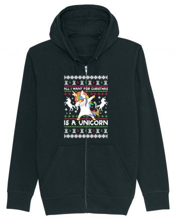 All I Want For Christmas Is A Unicorn Black