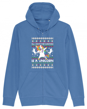 All I Want For Christmas Is A Unicorn Bright Blue