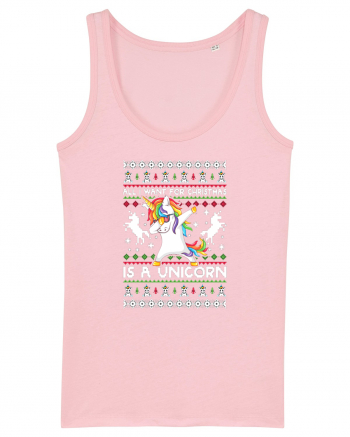 All I Want For Christmas Is A Unicorn Cotton Pink