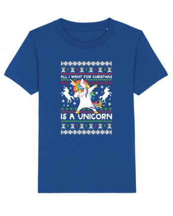 All I Want For Christmas Is A Unicorn Majorelle Blue