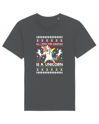 All I Want For Christmas Is A Unicorn Anthracite