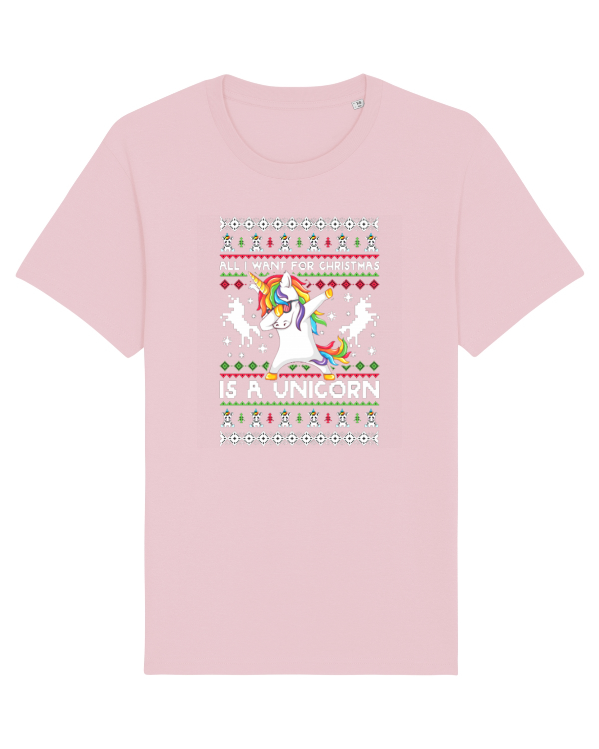 Tricou mânecă scurtă Unisex Rocker Cotton Pink