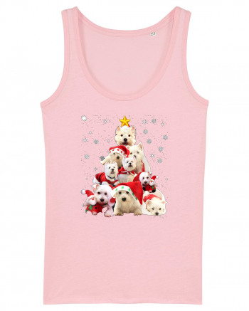 Bishon Christmas Tree Cotton Pink