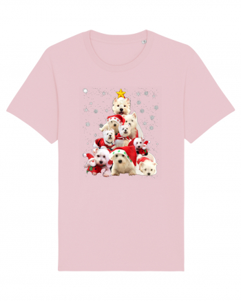 Bishon Christmas Tree Cotton Pink