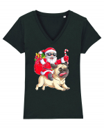 Bulldogsanta Tricou mânecă scurtă guler V Damă Evoker