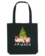 Christmas Bulldog Friends Sacoșă textilă