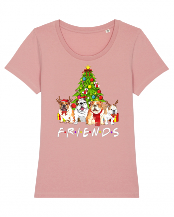 Christmas Bulldog Friends Canyon Pink