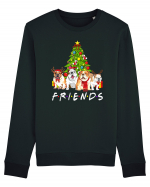 Christmas Bulldog Friends Bluză mânecă lungă Unisex Rise
