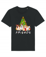 Christmas Bulldog Friends Tricou mânecă scurtă Unisex Rocker