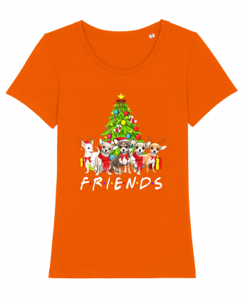 Christmas Chihuahua Friends Bright Orange