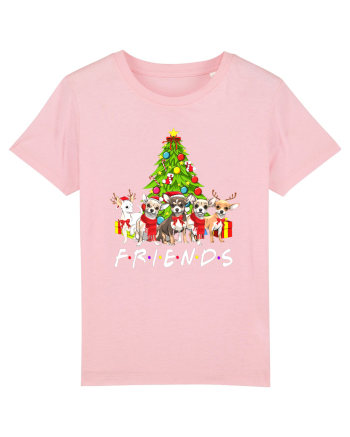 Christmas Chihuahua Friends Cotton Pink