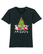 Christmas Chihuahua Friends Tricou mânecă scurtă guler V Bărbat Presenter