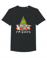 Christmas Chihuahua Friends Tricou mânecă scurtă guler larg Bărbat Skater