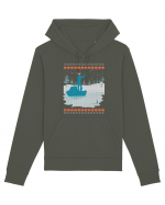 Christmas Fishing Time Hanorac Unisex Drummer