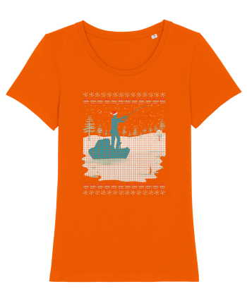 Christmas Fishing Time Bright Orange