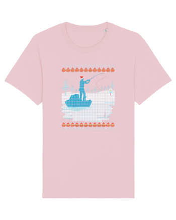 Christmas Fishing Time Cotton Pink