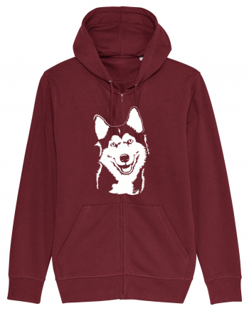 Happy husky Burgundy