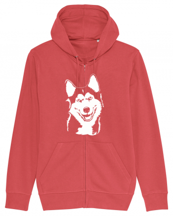 Happy husky Carmine Red