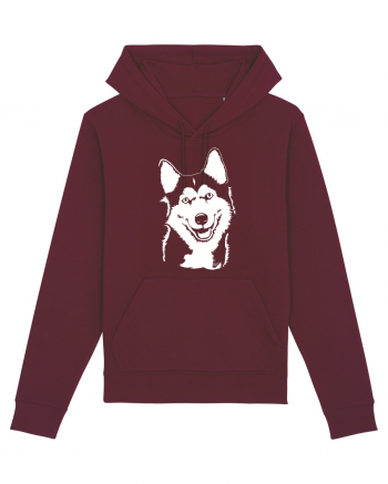 Happy husky Burgundy