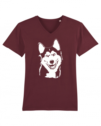 Happy husky Burgundy