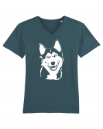 Happy husky Tricou mânecă scurtă guler V Bărbat Presenter