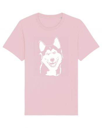 Happy husky Cotton Pink