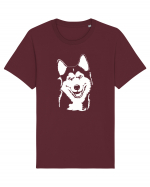 Happy husky Tricou mânecă scurtă Unisex Rocker