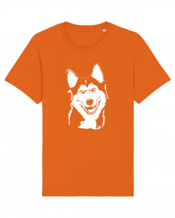 Happy husky Bright Orange