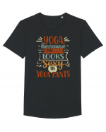 Why Yoga? Tricou mânecă scurtă guler larg Bărbat Skater